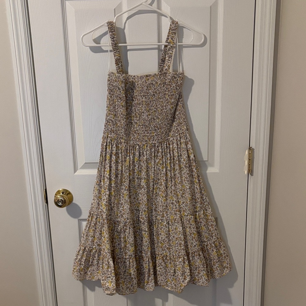Chic Floral Smocked Mini Dress